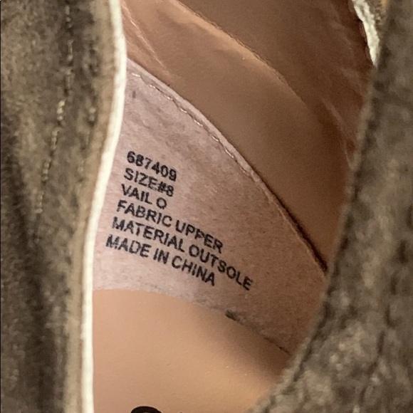 CHARLOTTE RUSSE Women’s Taupe/Brown Heeled Ankle Boots Pull On Size 8 New - Picture 8 of 9